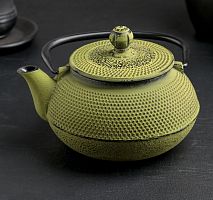 Чайник с ситом 600 мл "Восточная ночь", зеленый, эмалированное пок от магазина Казан мангал 24 Екареринбург