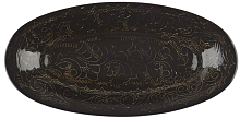 Селёдочница Риштанская Керамика 24 см, коричневая от магазина Казан мангал 24 Екареринбург