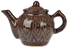 Чайник заварочный Риштанская Керамика 1 л. коричневый от магазина Казан мангал 24 Екареринбург