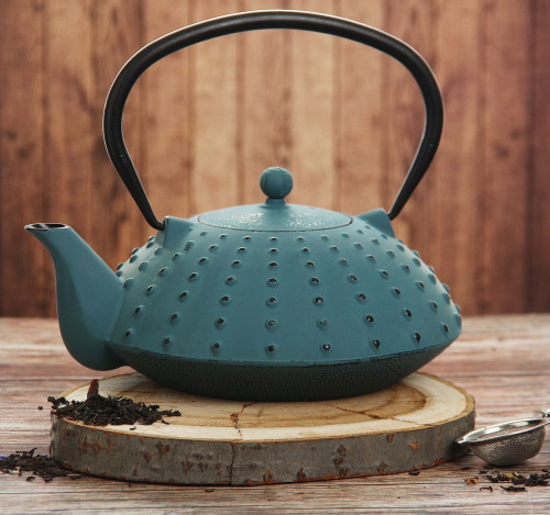 Чайник с ситом 1 л "Байсан", цвет синий от магазина Казан мангал 24 Екареринбург фото 3