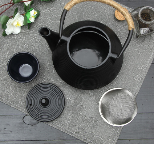 Чайник с ситом «Атьяф» 1 л, цвет чёрный от магазина Казан мангал 24 Екареринбург фото 3