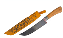 Узбекский нож Пчак средний Орех , гарда олово гравировка, ШХ15, 17-19 см. арт.16 от магазина Казан мангал 24 Екареринбург