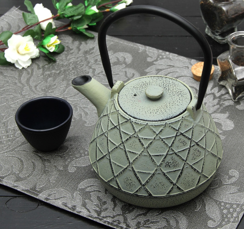 Чайник с ситом 1 л "Ламис", цвет зеленый от магазина Казан мангал 24 Екареринбург фото 5