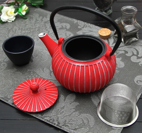 Чайник с ситом 500 мл "Тео", цвет красный от магазина Казан мангал 24 Екареринбург фото 3