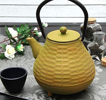 Чайник с ситом 1 л "Плетение", цвет зеленый от магазина Казан мангал 24 Екареринбург
