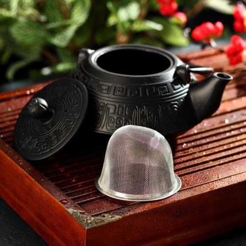 Чайник с ситом «Афродита» 800 мл, цвет чёрный от магазина Казан мангал 24 Екареринбург фото 3