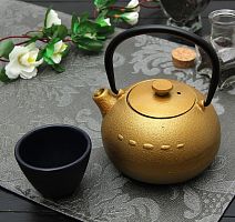 Чайник с ситом 300 мл "Берг", цвет золотой от магазина Казан мангал 24 Екареринбург