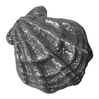 Камень чугунный "Ракушка малая" КЧР-3 (Неокрашенный)  (Рубцовск) от магазина Казан мангал 24 Екареринбург