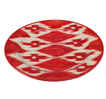 Тарелка Риштанская Керамика 17 см. плоская Красный Атлас от магазина Казан мангал 24 Екареринбург