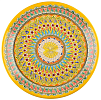 Узбекская посуда, серия Риштанская керамика Желтый Мехроб, яркая роспись